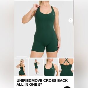 UnifiedMove Green Cross Back Romper